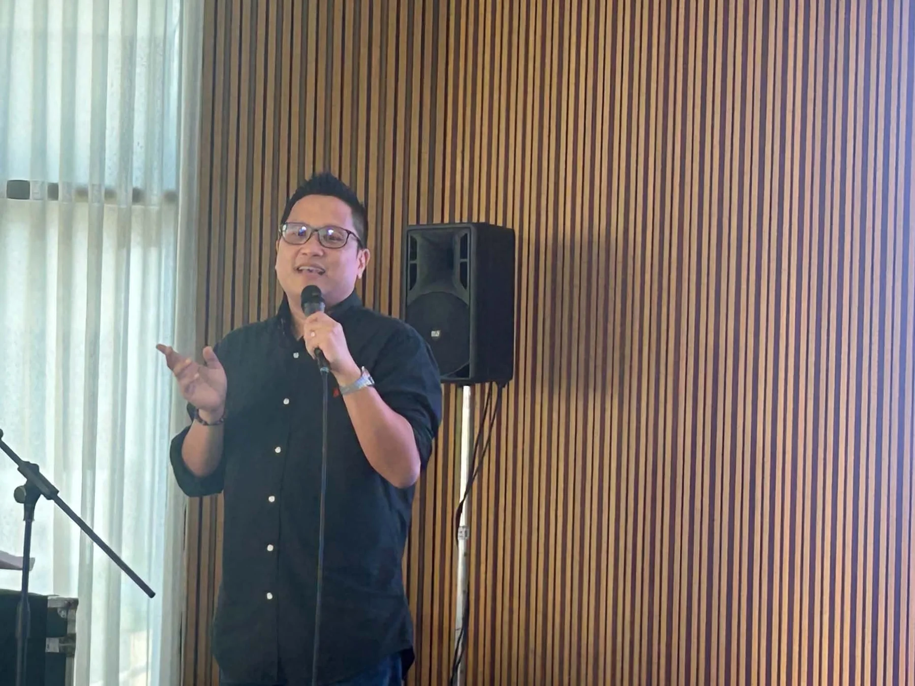 Jay Jaboneta speaking at the BSLBA Annual General Membership Meeting in Makati City, July 2026