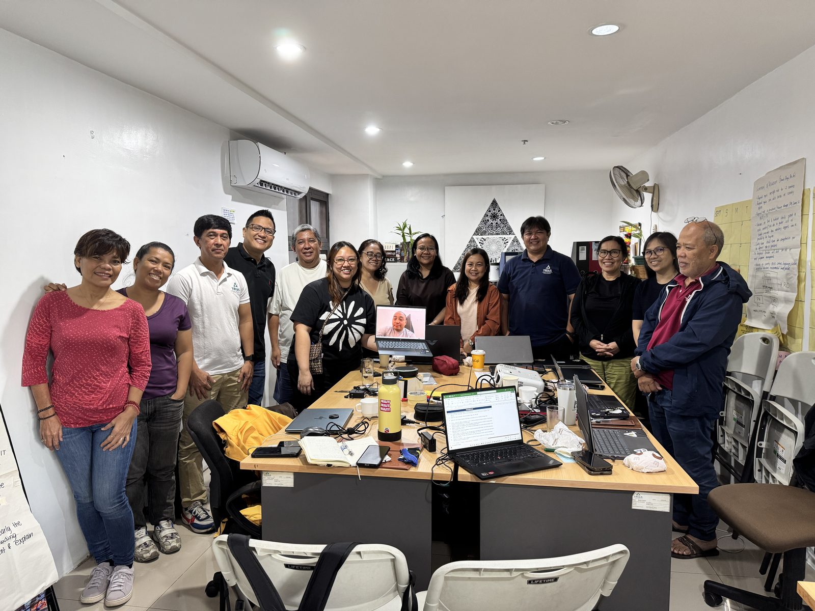 Trias Southeast Asia team with Jay Jaboneta at the Kenzo AI NGO clinic